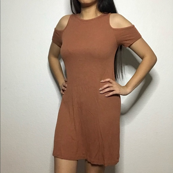 shoulder cut dresses